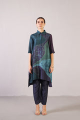 Flowna Royal Blue Kurta Set