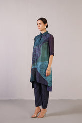 Flowna Royal Blue Kurta Set