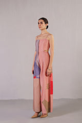 Floro Peach Pink Jumpsuit