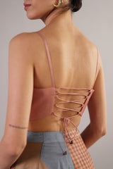 Floro Peach Pink Jumpsuit