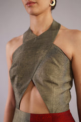 Botanica Wine & Grey Dress