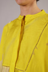 Stria Lemon Yellow Shorts Set