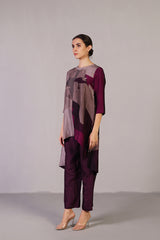 Floro Mulberry Purple Co-ord Set