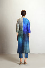 Horizon Blue & Grey Kurta Set