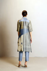 Floro Metal Grey Kurta Set