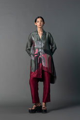 Array Gallery Hunter Green with Burgandy