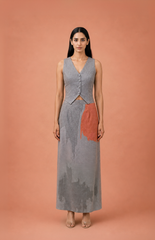 Ikat Cutwork Layered Set
