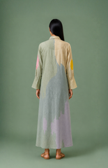 Ikat Cutwork Flow Dress