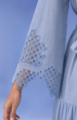 Ikat Cutwork Long Dress