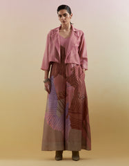 Gliss Dusty Pink & Grey Jumpsuit Set