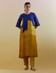 Omen Azure & Amber Kurta Set