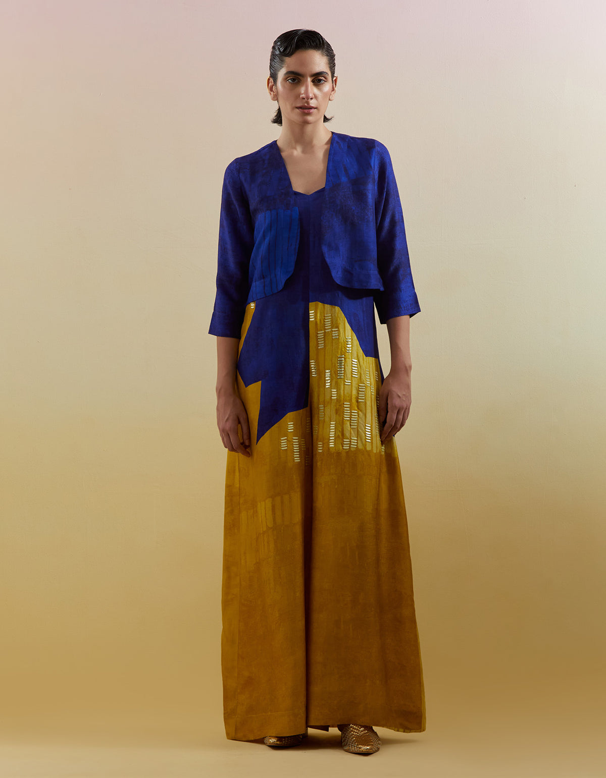 Omen Azure & Amber Jumpsuit (with Jacket)