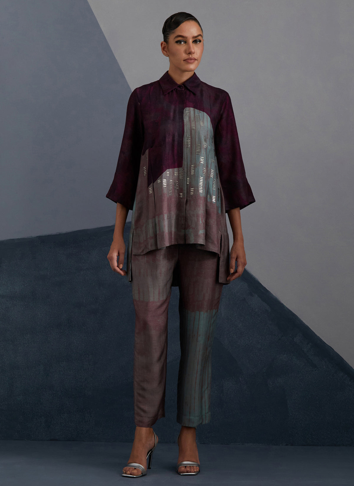 Omen Aubergine & Teal Co-Ord Set