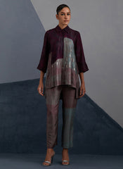 Omen Aubergine & Teal Co-Ord Set