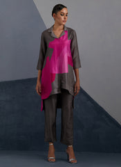 Zenith Graphite & Magenta Co-Ord Set