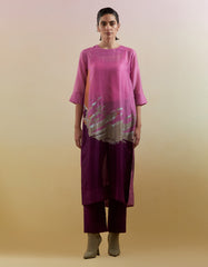 Gliss Pink & Purple Kurta Set