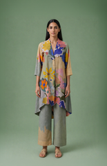 Ikat Cutwork Tunic Set