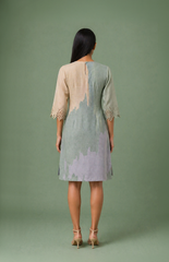 Ikat Cutwork Shift Dress