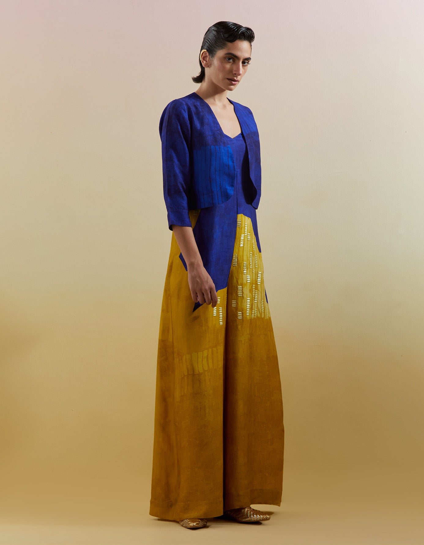 Omen Azure & Amber Jumpsuit (with Jacket)