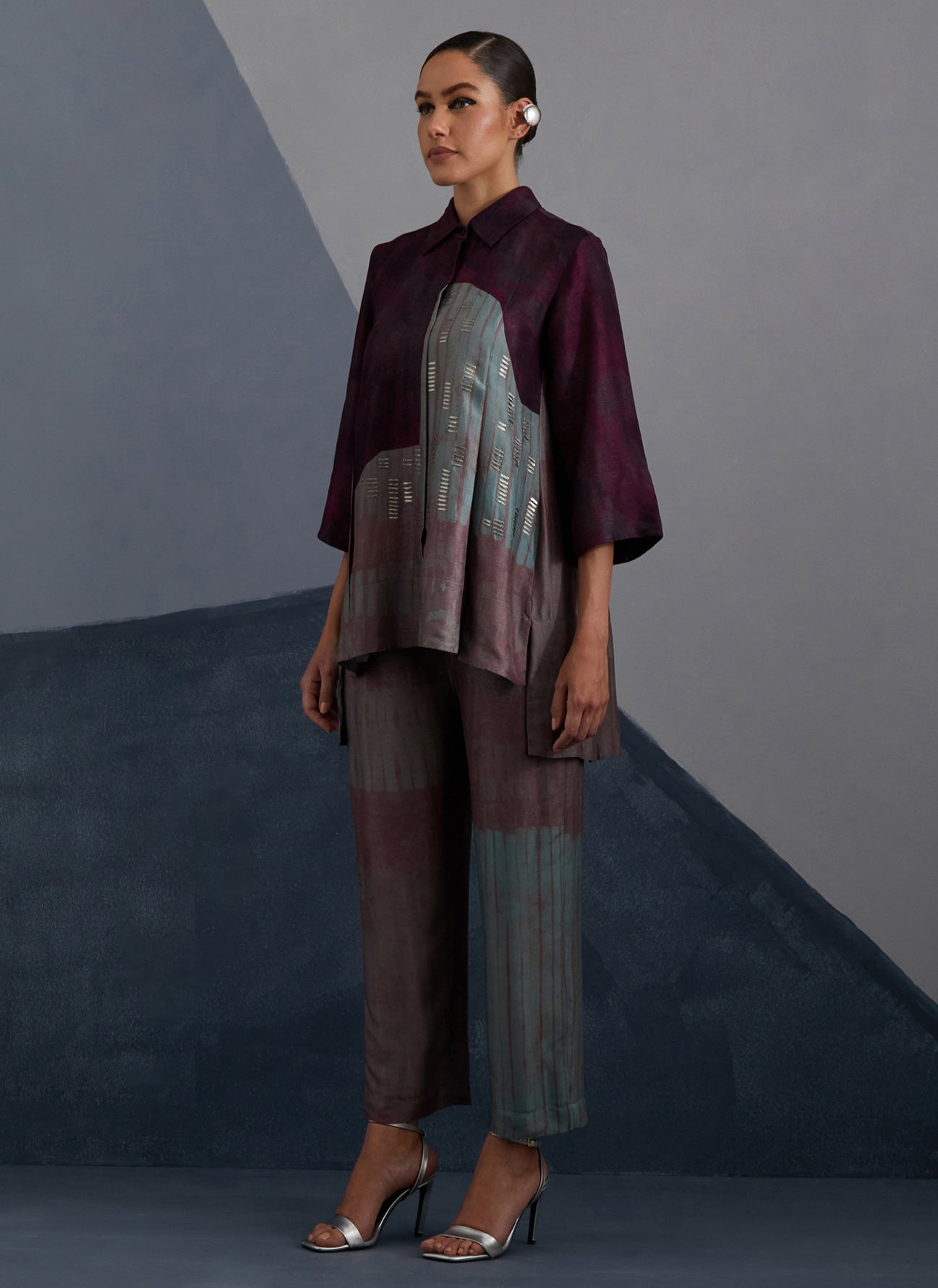 Omen Aubergine & Teal Co-Ord Set