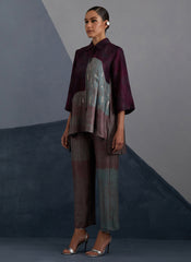 Omen Aubergine & Teal Co-Ord Set