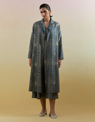 Scribe Indigo & Slate Dress (with Jacket)
