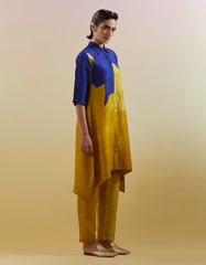 Omen Azure & Amber Kurta Set