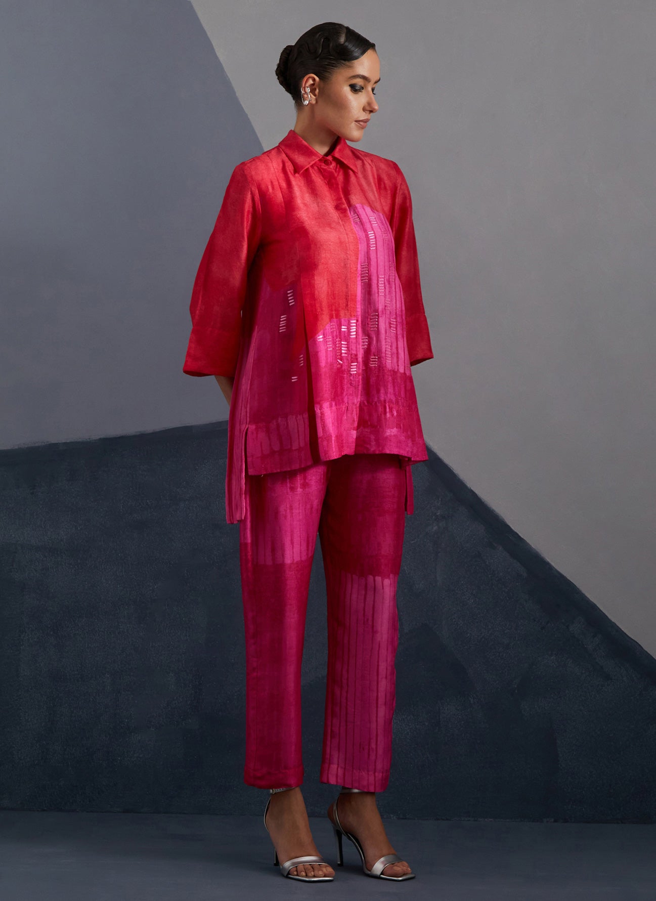 Omen Vermilion & Fuchsia Co-Ord Set