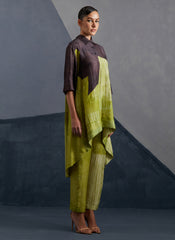 Omen Moss & Coffee Kurta Set