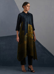 Omen Midnight & Gold Kurta Set