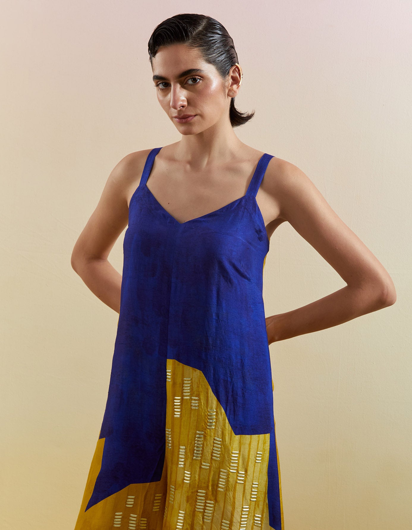 Omen Azure & Amber Jumpsuit (w/o Jacket)