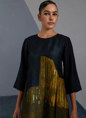 Omen Midnight & Gold Kurta Set