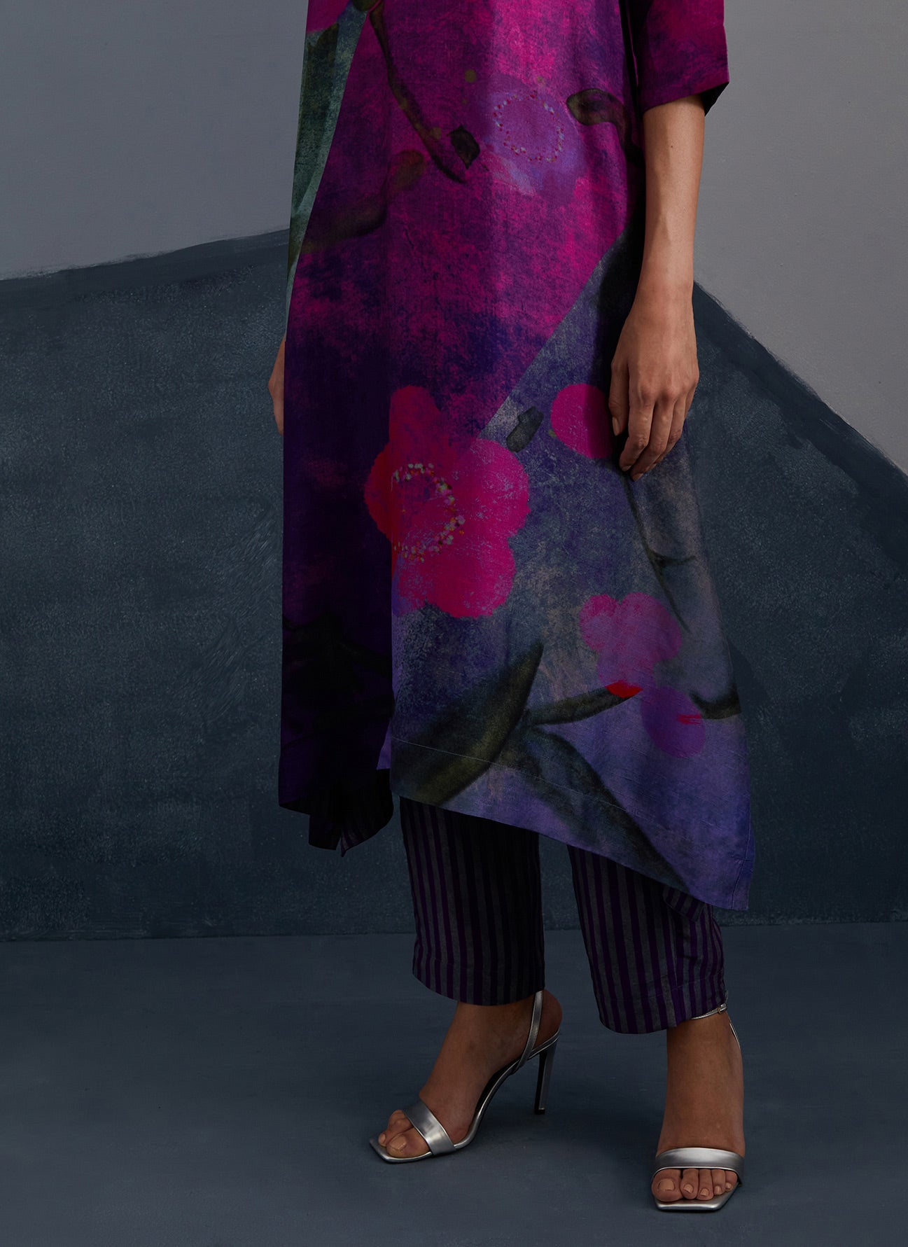 Vineyard Purple & Fuchsia Pink Kurta Set