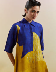 Omen Azure & Amber Kurta Set
