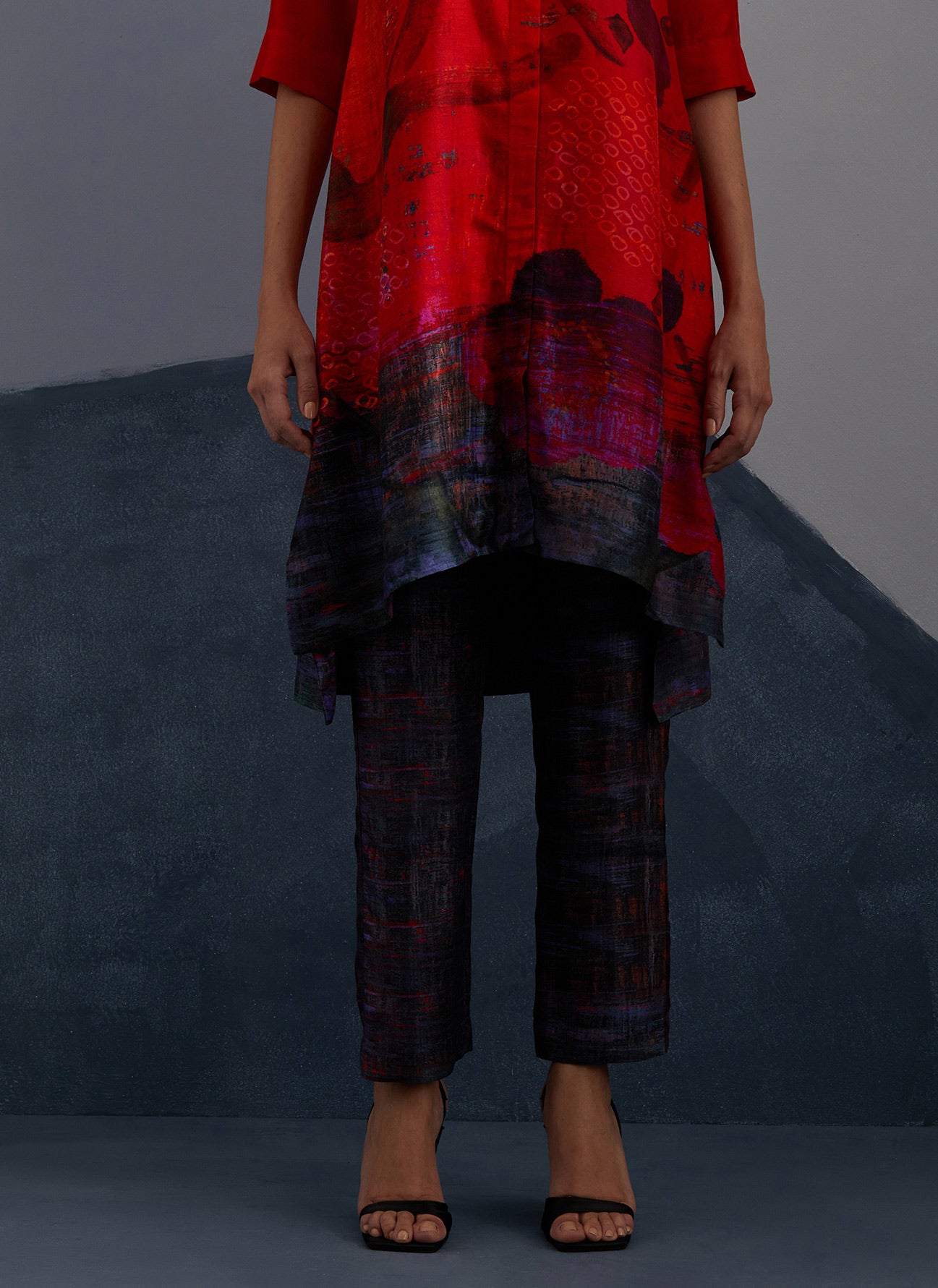 Vineyard Ruby & Black Kurta Set