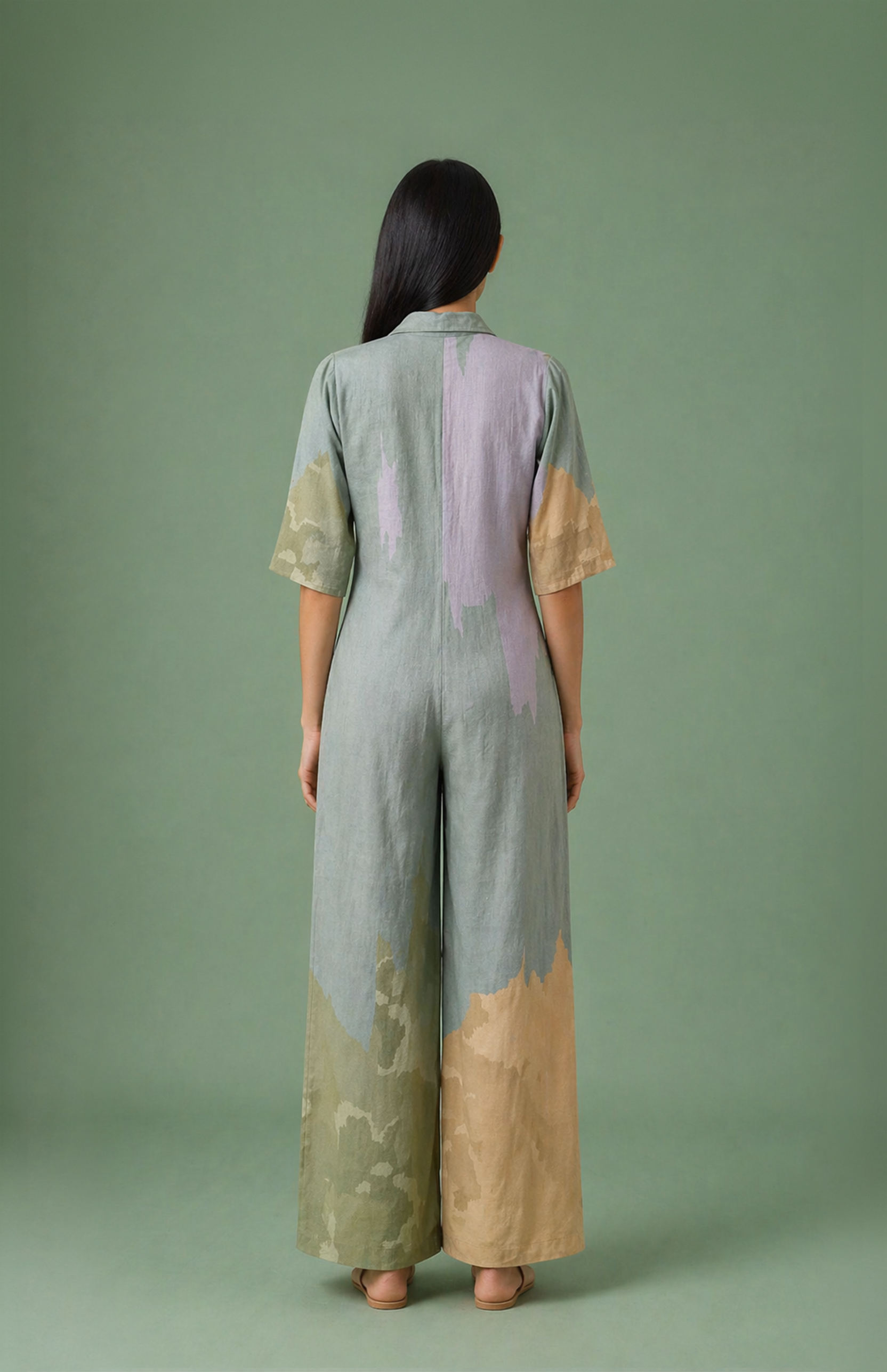 Ikat Cutwork Jumpsuit