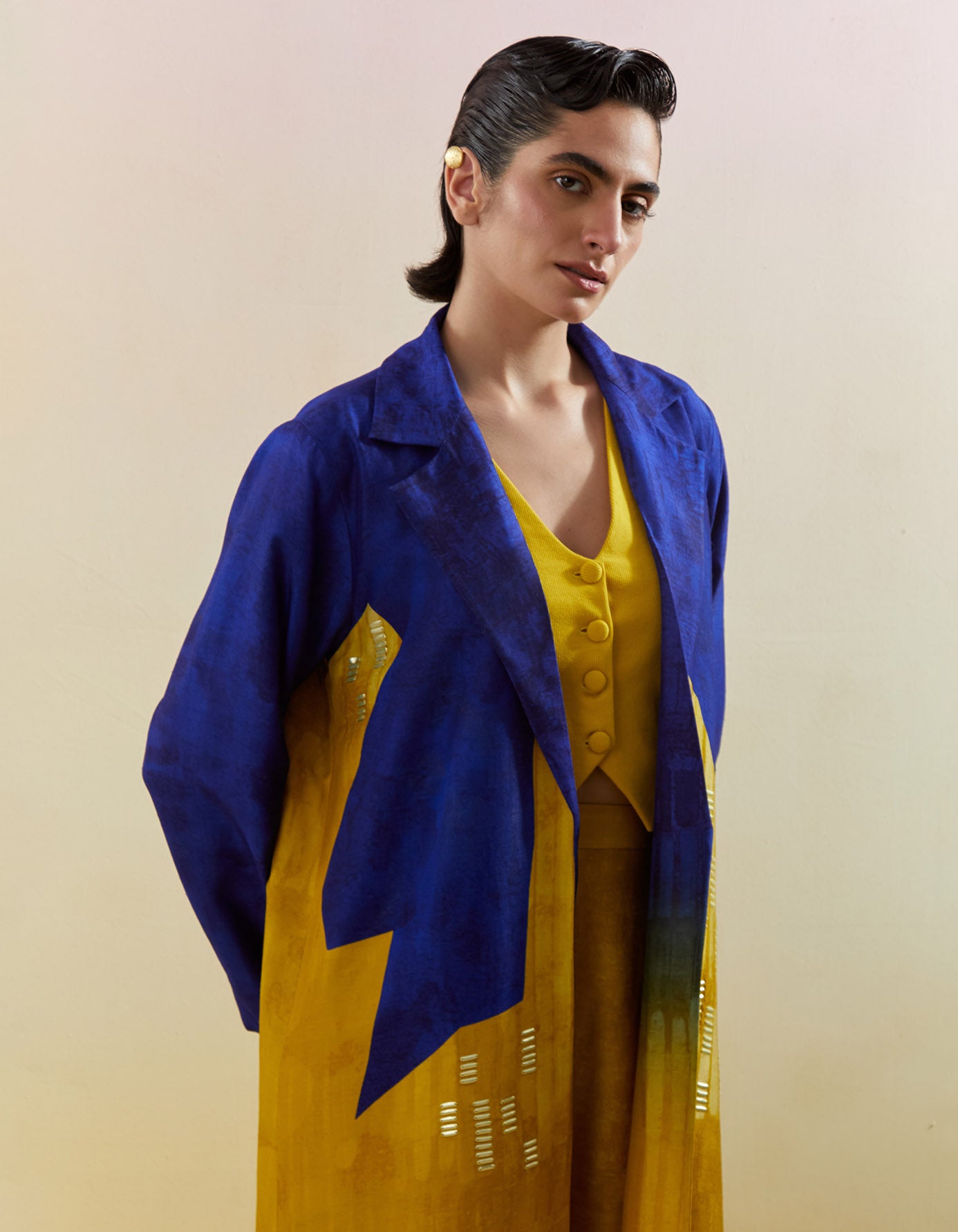 Omen Azure & Amber Jacket Set