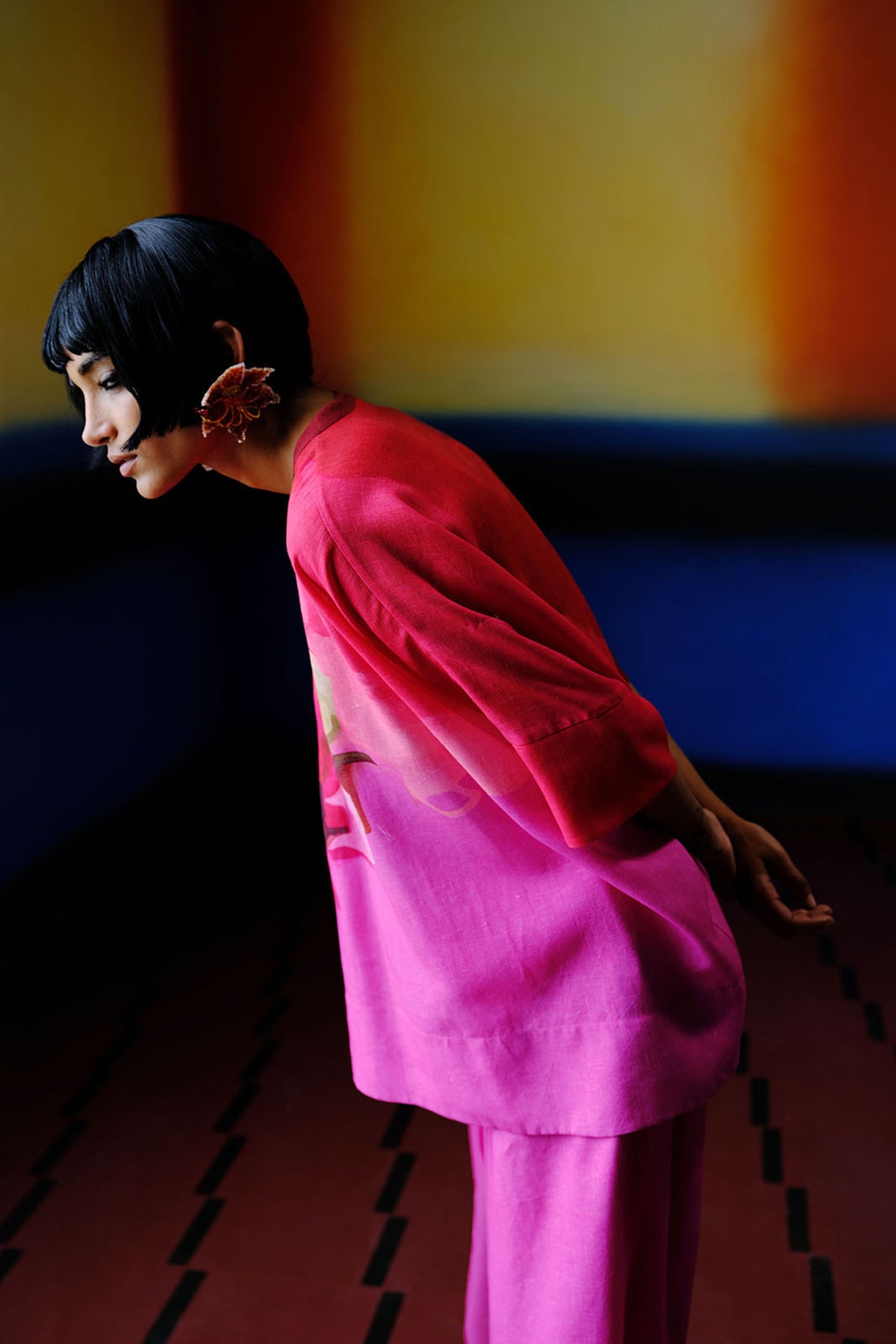Diffuse Fuchsia Pink Co-ord Set