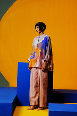 Bough Cobalt Blue & Apricot Orange  Co-Ord Set