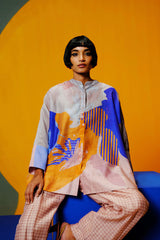 Bough Cobalt Blue & Apricot Orange  Co-Ord Set