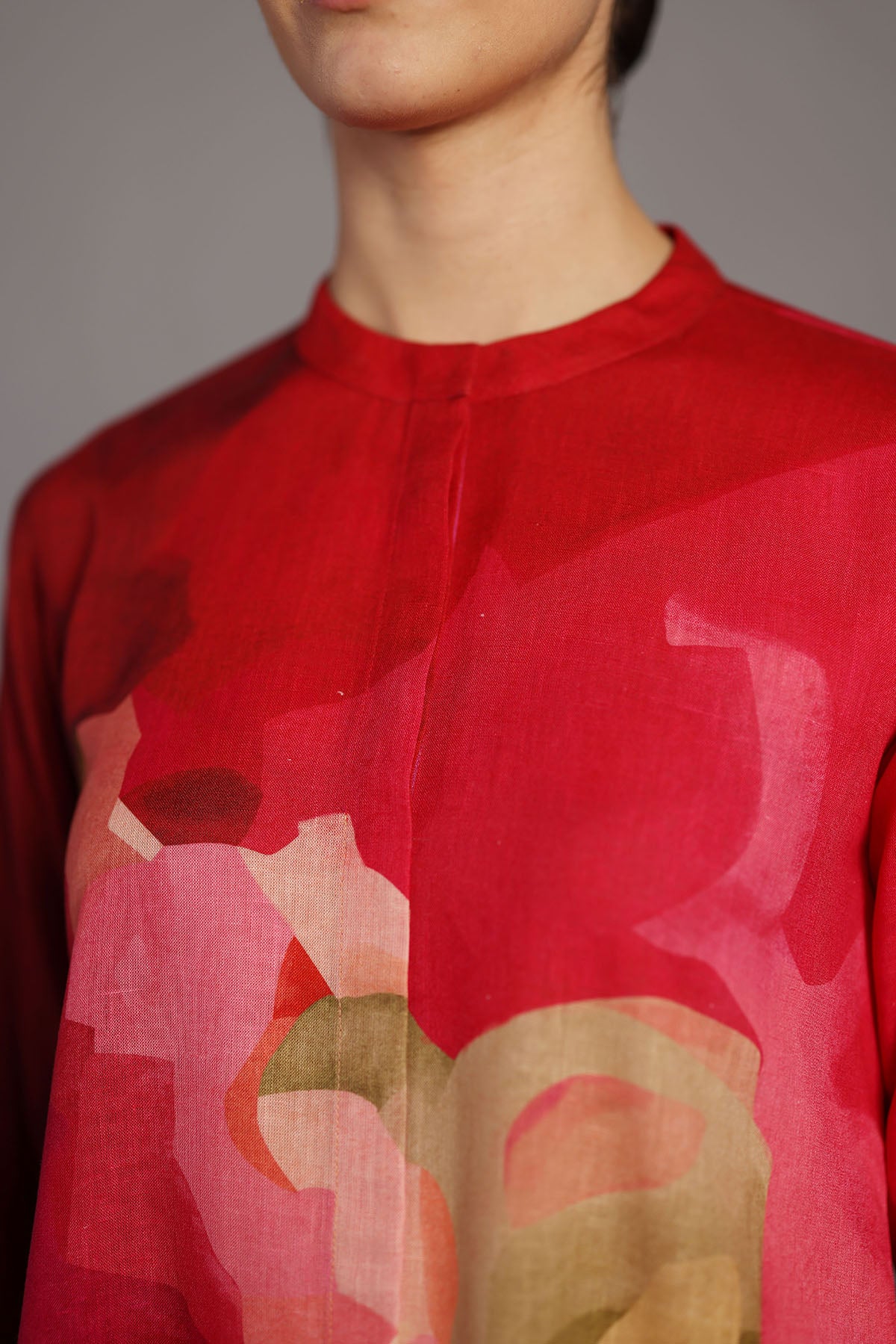Diffuse Fuchsia Pink Kurta Set