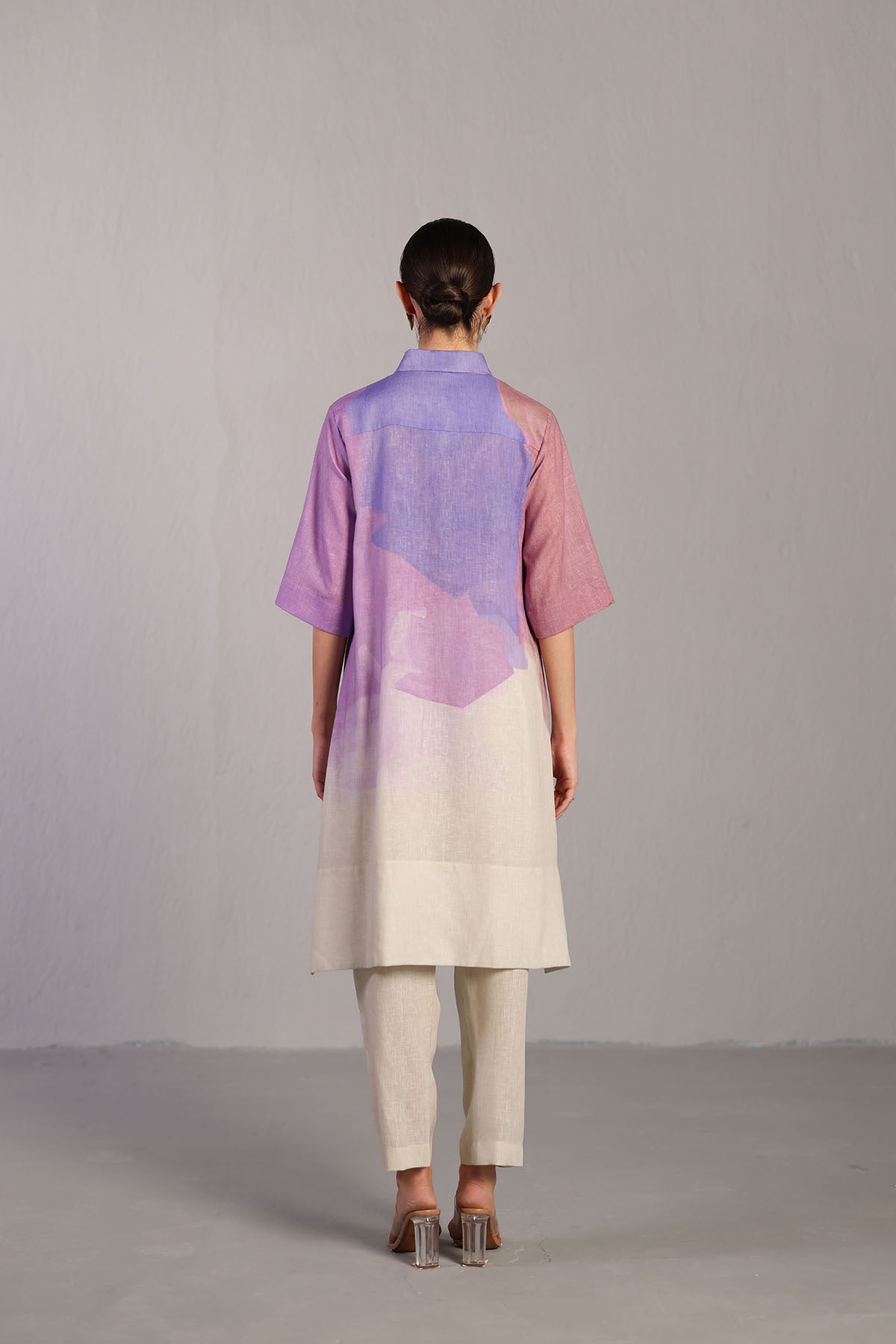 Diffuse Pastel Multicolour Kurta Set