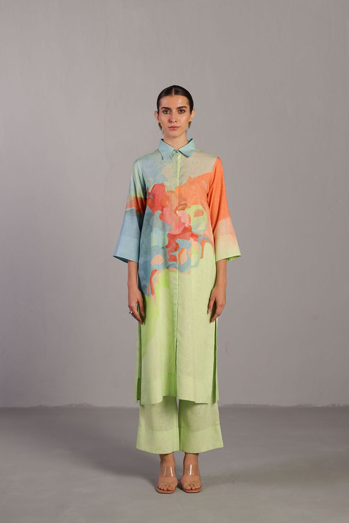 Diffuse Multicolour Kurta Set