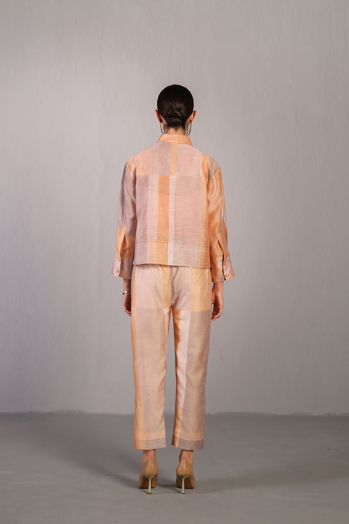 Candy Floss Soft Grey & Orange Co-Ord Set