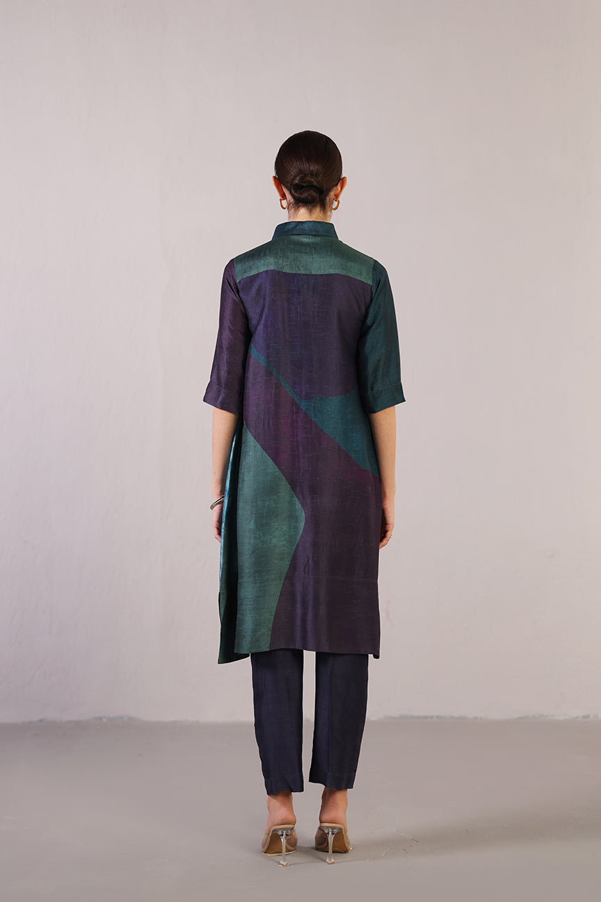 Flowna Royal Blue Kurta Set