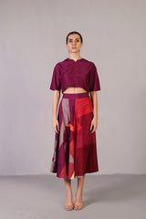 Vista Wine & Red Co-Ord Set