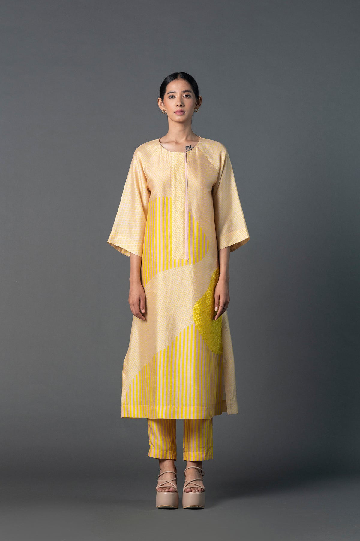 Array Bandhani Yellow