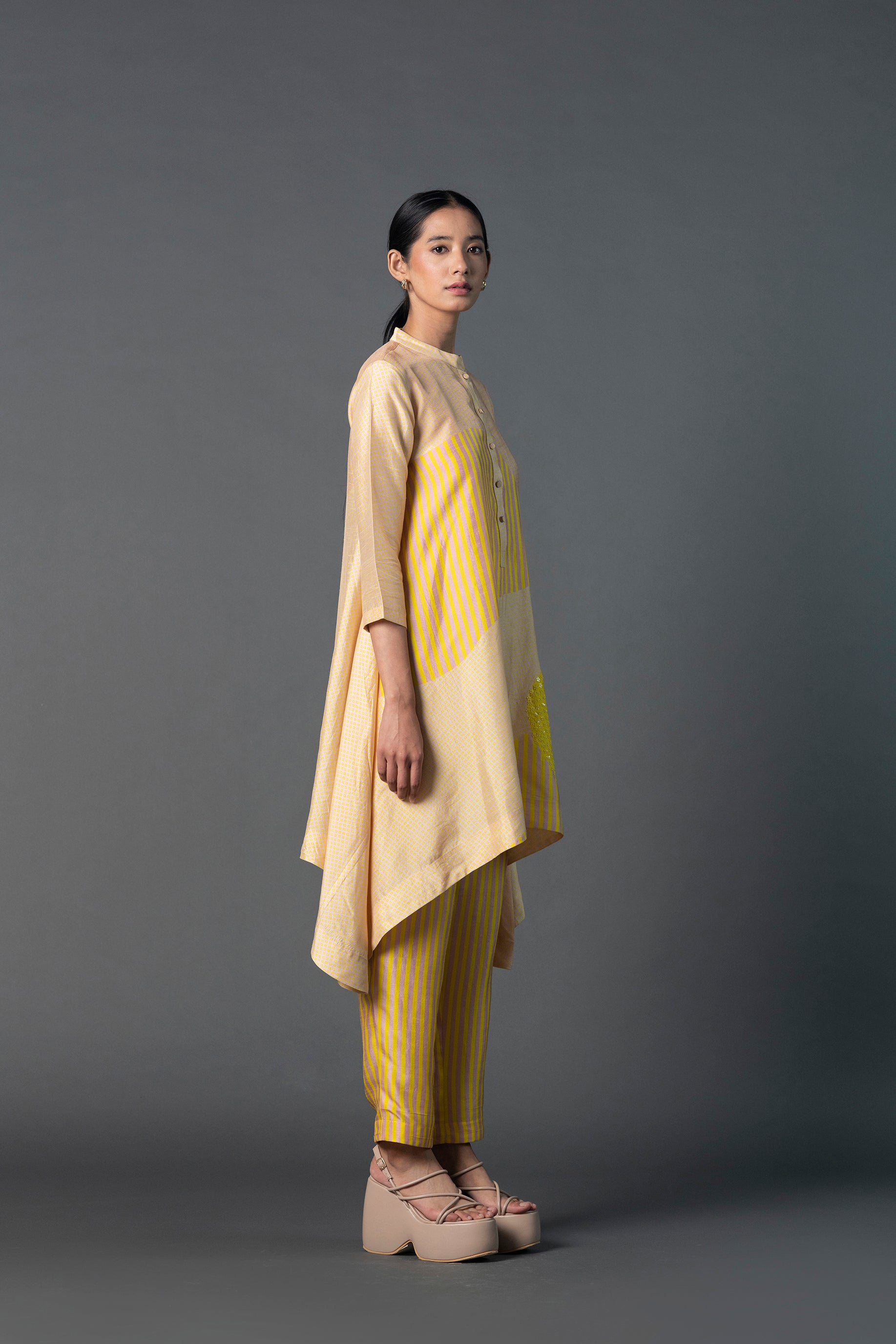 Array Bandhani Yellow