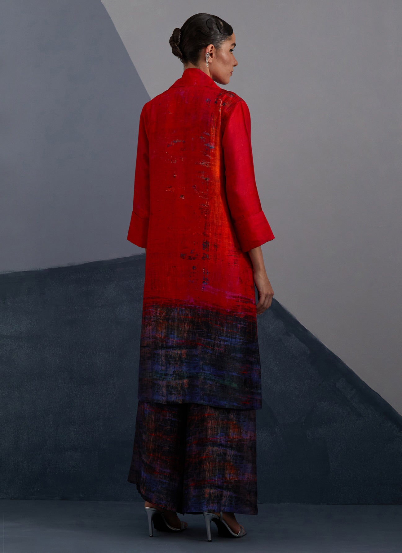 Vineyard Black & Ruby Jacket Set