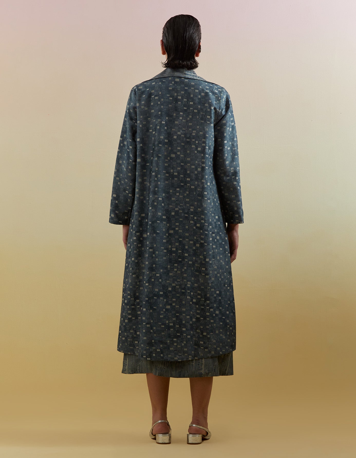 Scribe Indigo & Slate Dress (with Jacket)